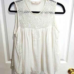 Zara Cream Tank Top Blouse